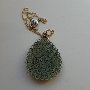 GASOLINE GLAMOUR Jewelry - GYPSY MEDALLION patina drop opal necklace new GASOLINE GLAMOUR Jewelry - GYPSY MEDALLION patina drop opal necklace new